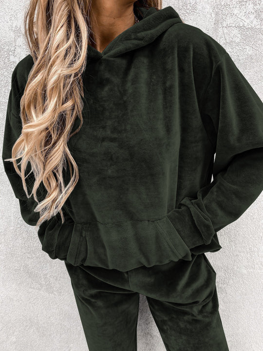 Damen kuscheliger Fleece-Hoodie Fudus