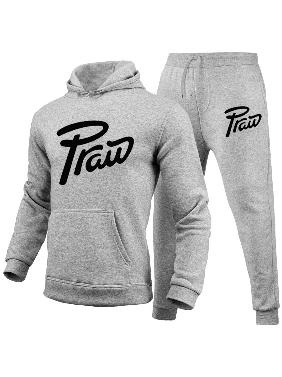 Damen Hoodie- und Jogginghose-Set mit lässigem Logoaufdruck Fudus