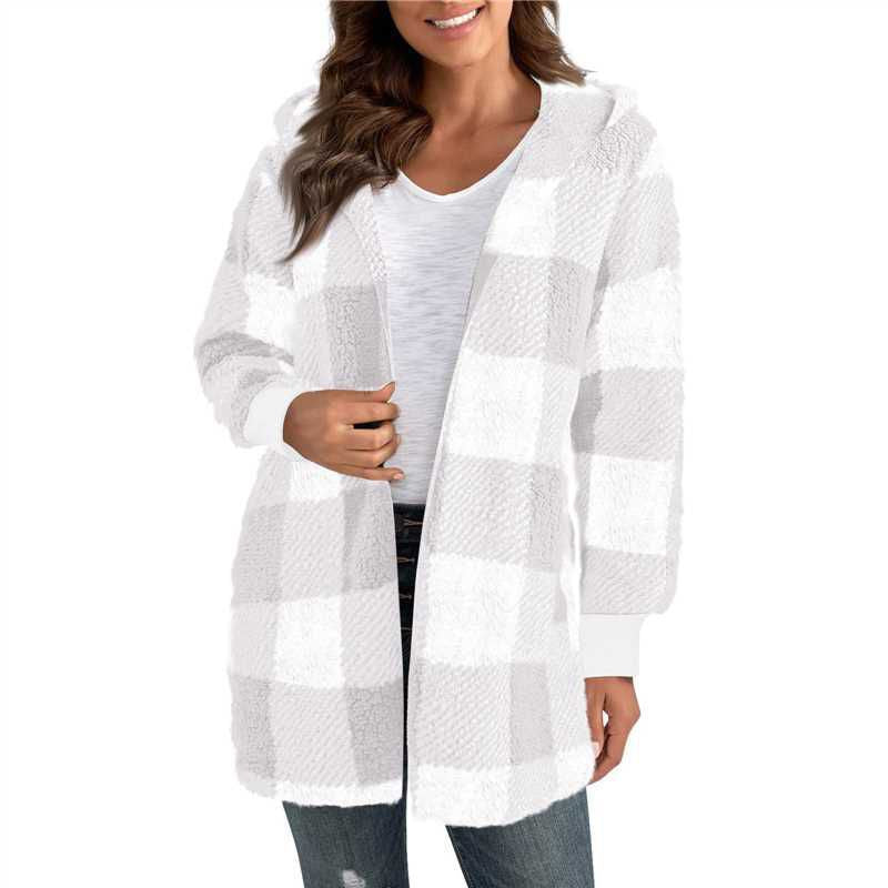 Damen Kuschelige Oversized Jacke Fudus