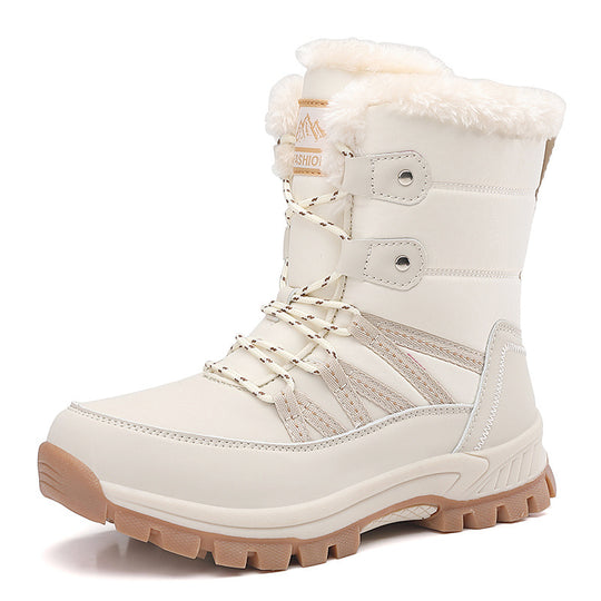 Damen isolierte Winterstiefel mit rutschfester Sohle und kuscheligem Innenfutter Fudus