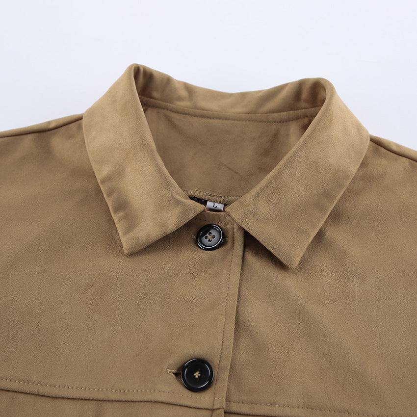 Damen Kunstlederjacke im urbanoen Stil mit modernem Schnitt Fudus