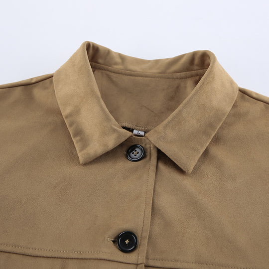 Damen Kunstlederjacke im urbanoen Stil mit modernem Schnitt Fudus