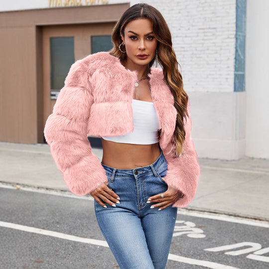 Damen Kurzhaarmantel Fudus