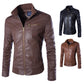 Herren Lederjacke im Biker-Stil Fudus