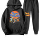 Damen Hoodie und Jogginghose Set mit auffälligem Tuneschrige-Design Fudus