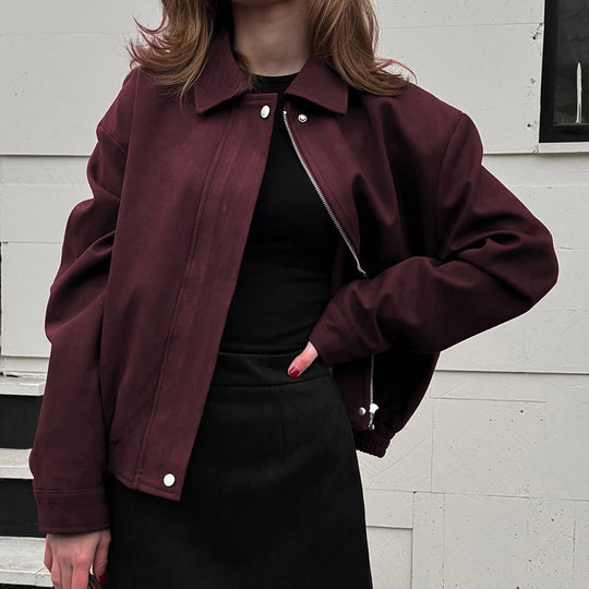 Damen lässige Bomberjacke Fudus