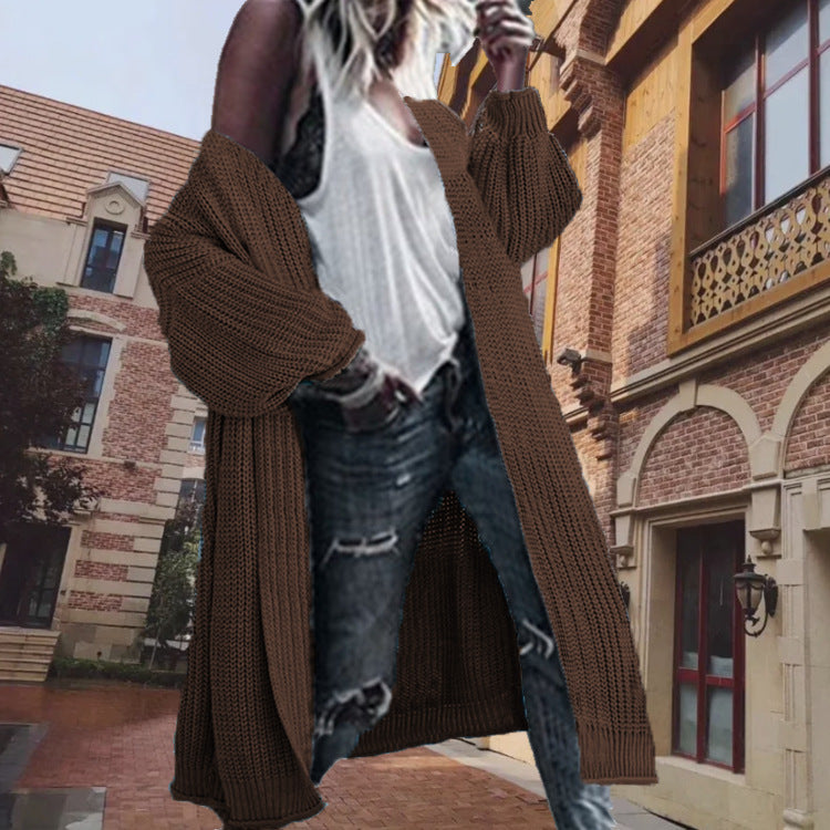 Damen Grobstrickcardigan im lässigen Oversized-Schnitt Fudus