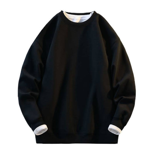 Damen Komfortabler Sweatshirt mit kontrastierenden Ärmeln Fudus