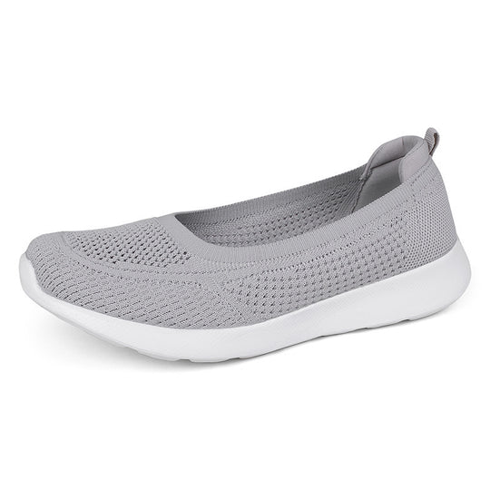 Damen Komfortable Slip-On Sneaker mit atmungsaktiver Strick-Oberfläche Fudus