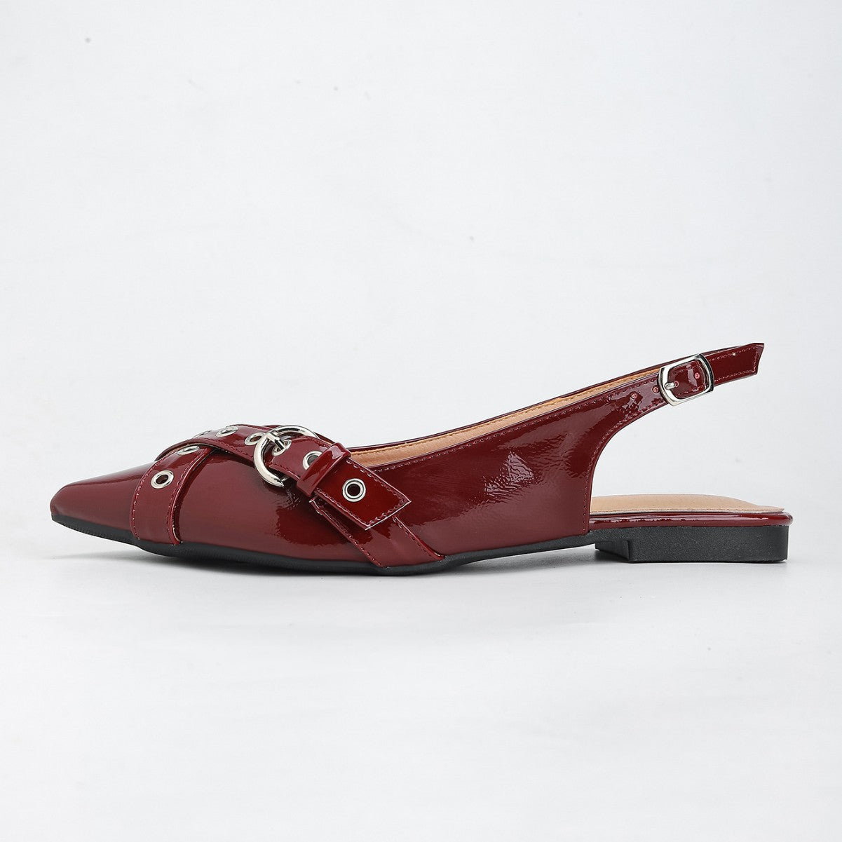 Damen Slingback Ballerinas Mit Eleganten Detailverzierungen