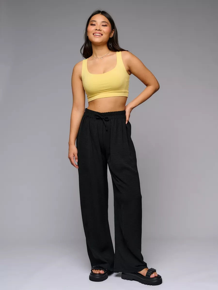 Damen lässige High-Waist-Hose Fudus