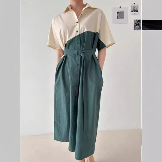 Damen Hemdblusenkleid Fudus