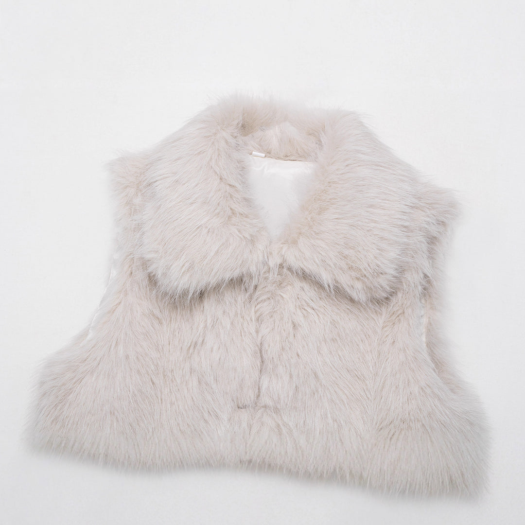 Damen Kunstfellweste Fudus