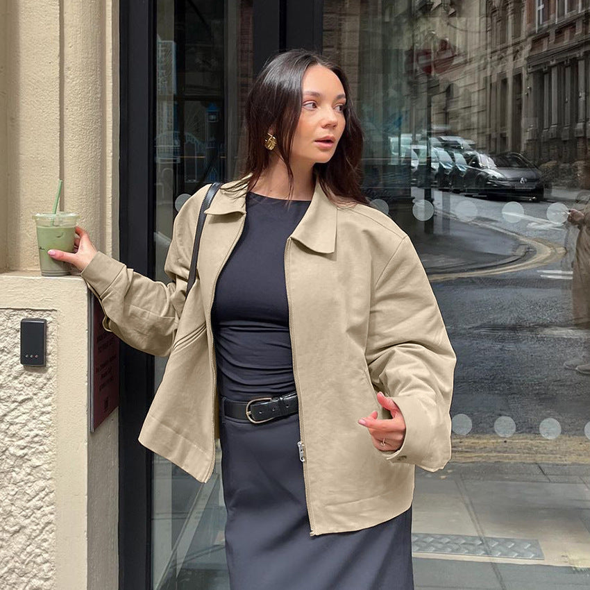 Damen lässige Oversized-Jacke mit modernem Schnitt Fudus