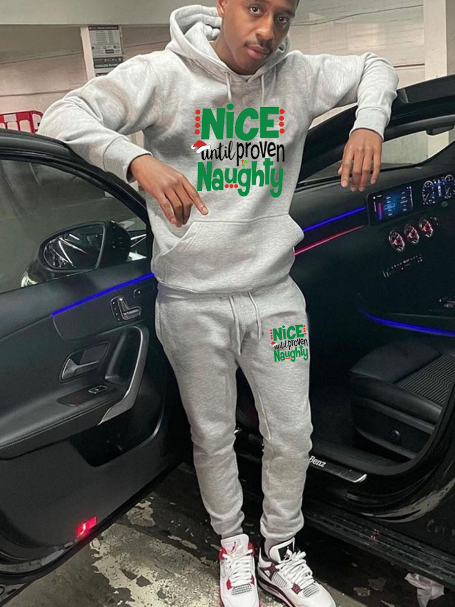 Damen Hoodie und Jogginghose Set mit humorvollem Aufdruck Fudus