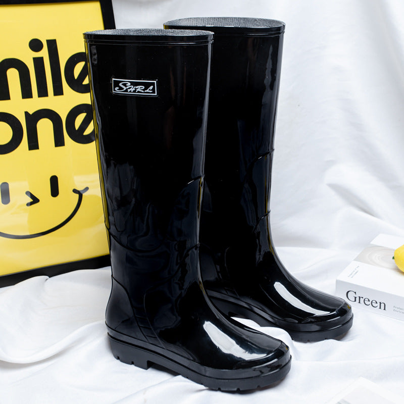 Damen Hochwertige, wasserdichte Gummistiefel mit rutschfester Sohle und verstärktem Schaftrand