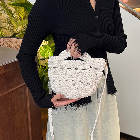Damen Handtasche Häkel Chic Handgefertigt