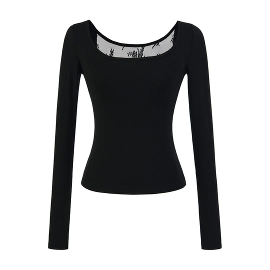 Damen langärmliges Feinripp-Oberteil Fudus