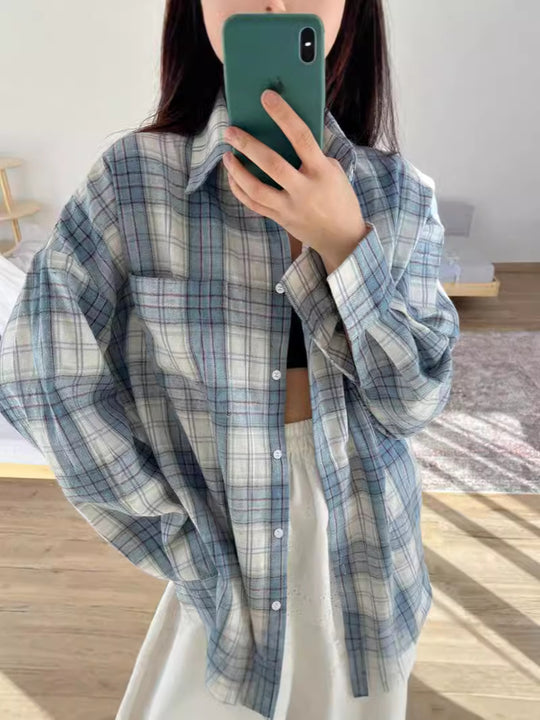 Damen lässige Karohemd Fudus