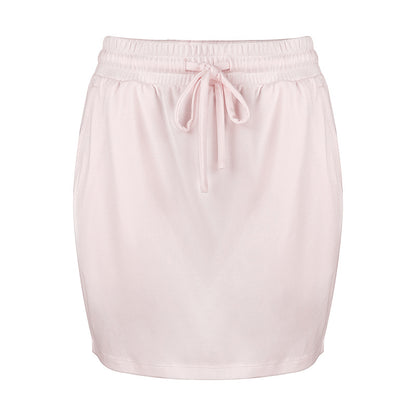 Damen Minirock mit Elastikbund und Taschen