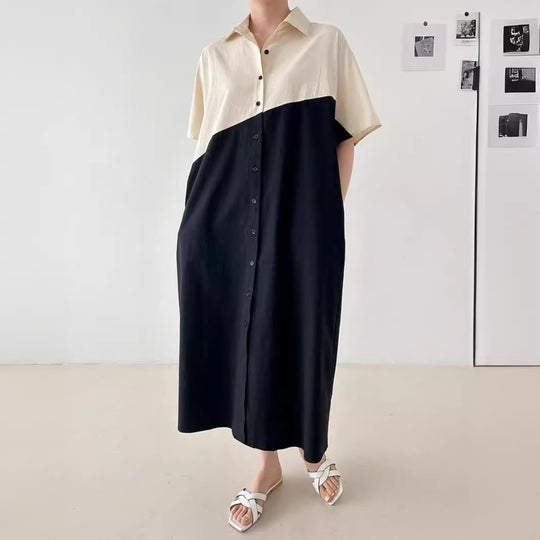 Damen Hemdblusenkleid Fudus