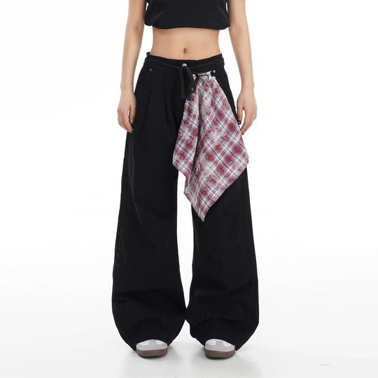 Damen lässige Cargo-Jeans mit weitem Schnitt und bewährtem Design Fudus