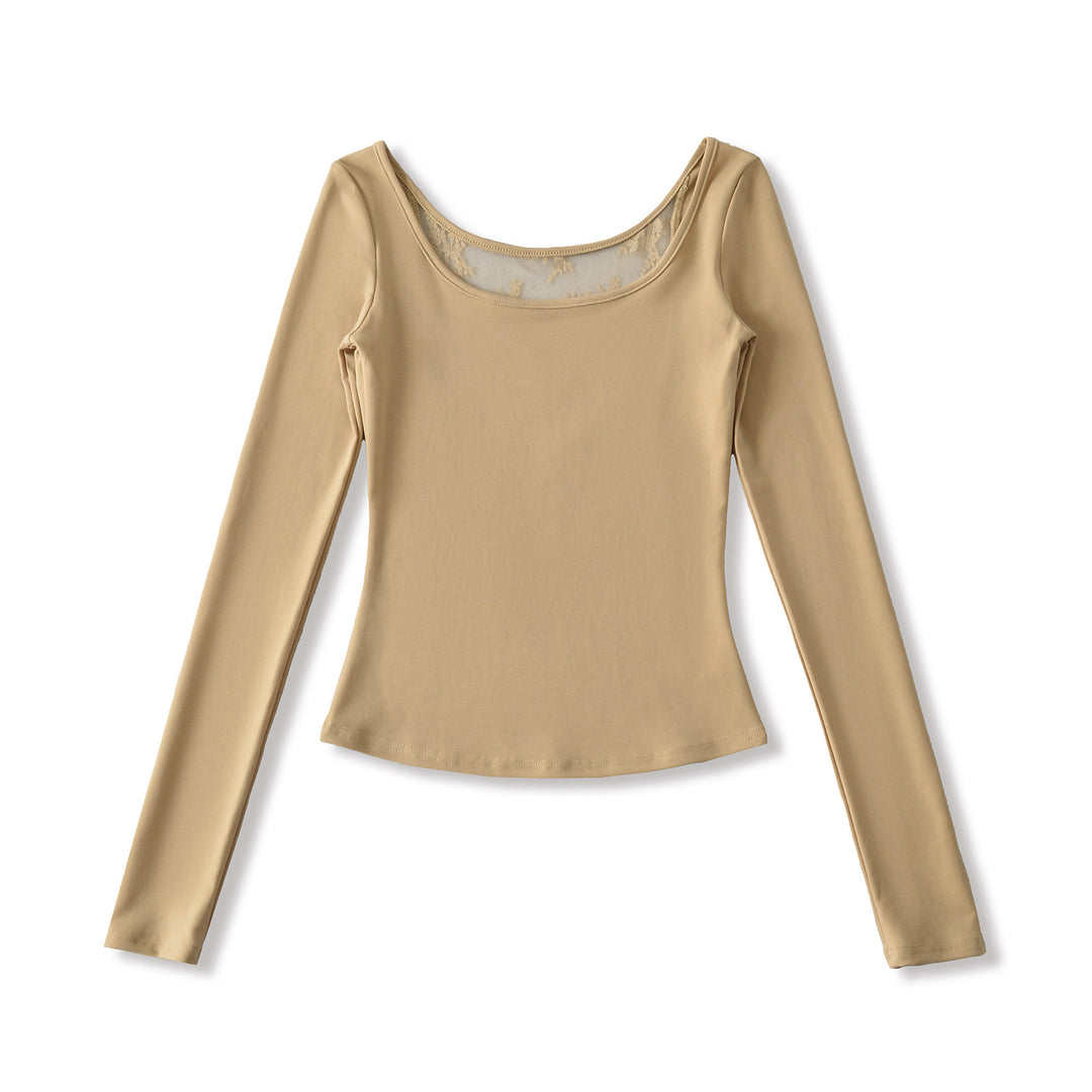 Damen langärmliges Feinripp-Oberteil Fudus