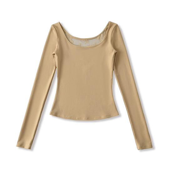 Damen langärmliges Feinripp-Oberteil Fudus