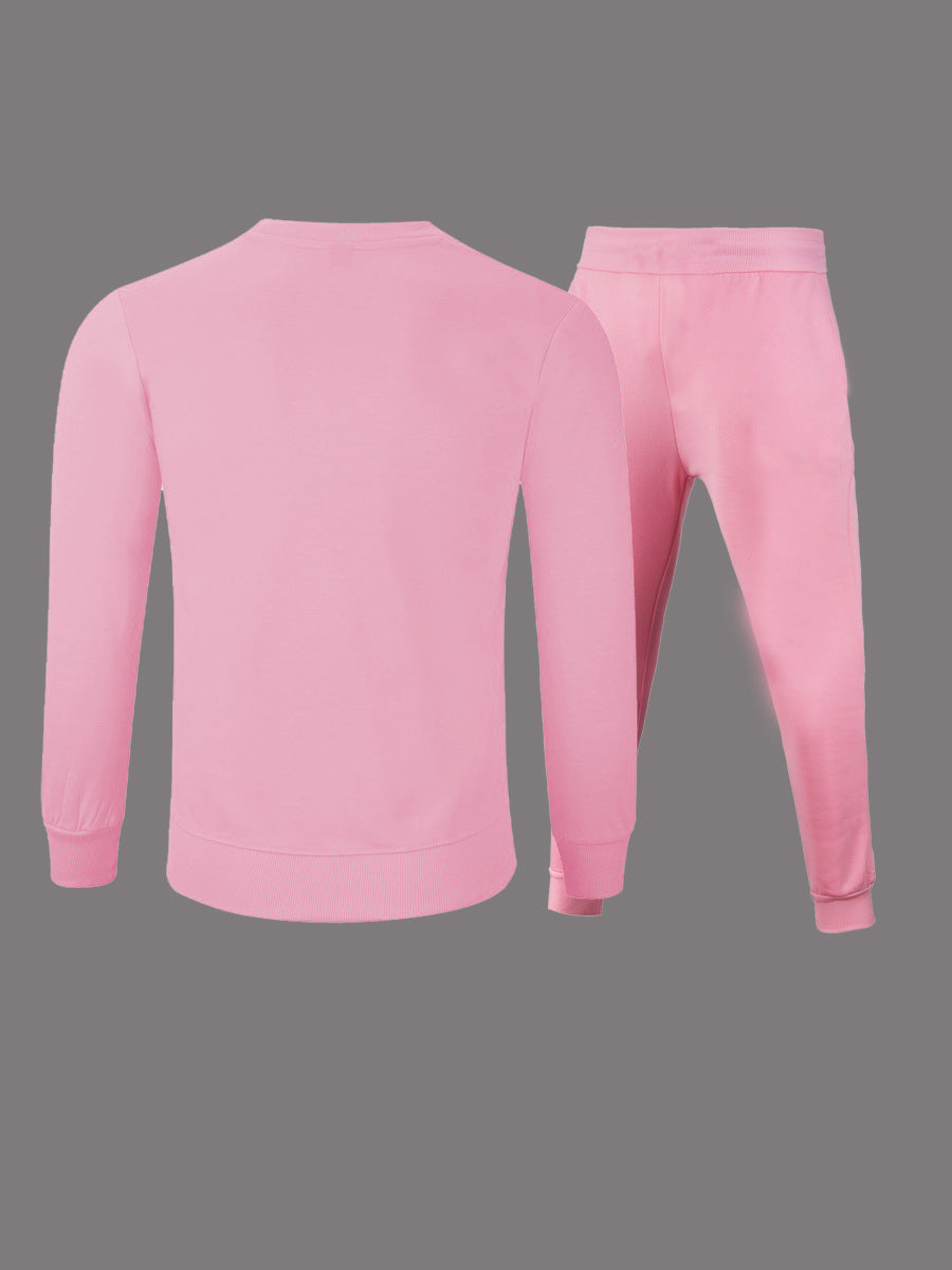 Damen Hoodie- und Jogginghose-Set mit kreativem Grafikdruck und starkem Stil Fudus