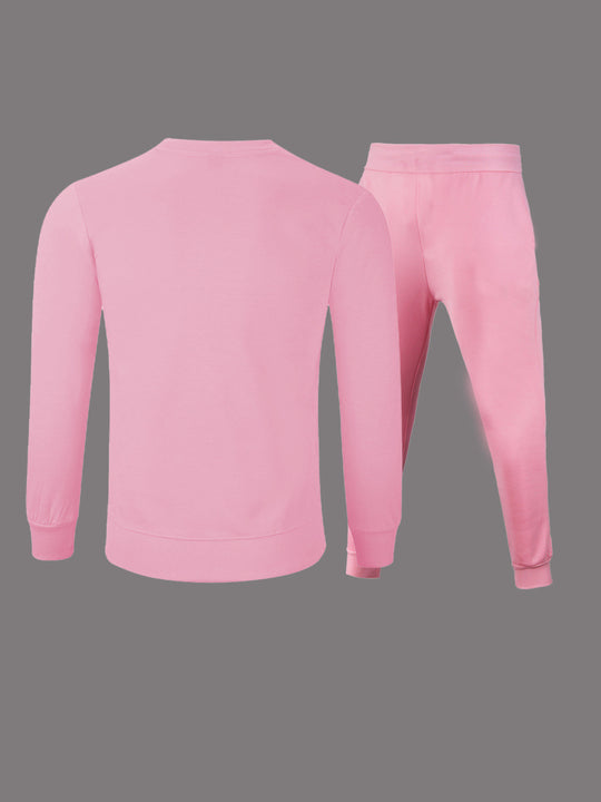 Damen Hoodie- und Jogginghose-Set mit kreativem Grafikdruck und starkem Stil Fudus