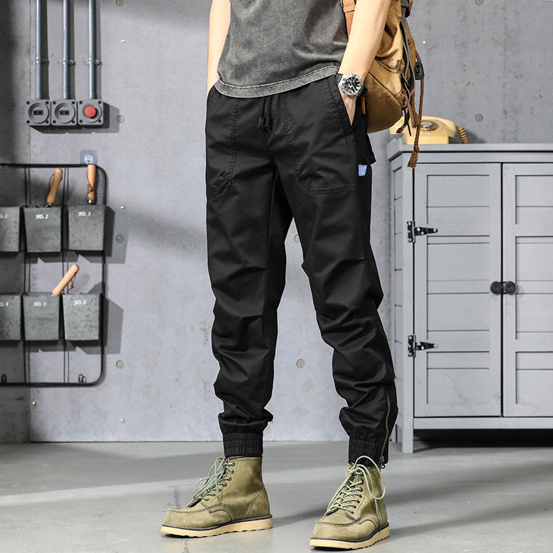 Herren funktionale Outdoor-Hose mit elastischem Bund und praktischen Taschen Fudus