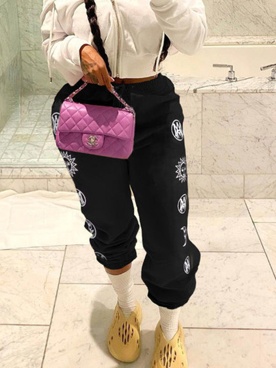 Damen lässige Jogginghose mit einzigartigem Motiv Fudus