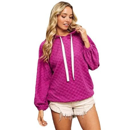 Damen Kapuzenpullover mit strukturiertem Design Fudus