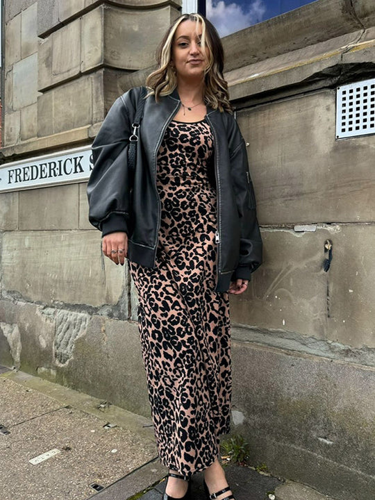 Damen Langarmjacke aus hochwertigem Kunstleder Fudus