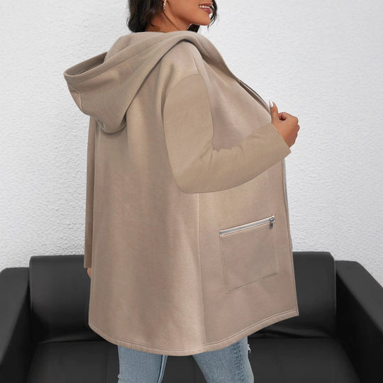 Damen Langarmjacke mit Reißverschluss und praktischen Taschen Fudus