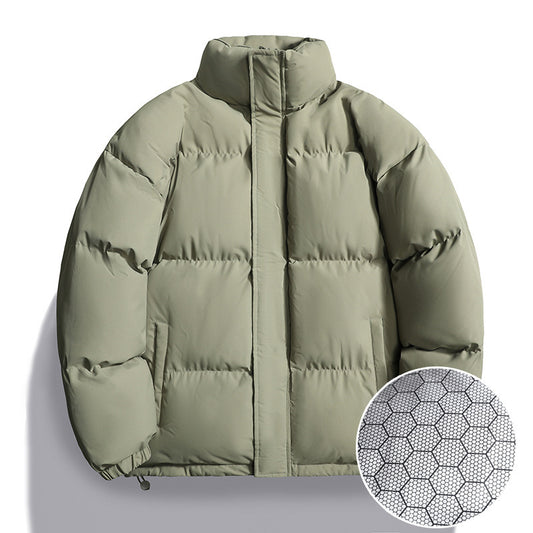 Damen isolierte Steppjacke mit hohem Kragen und praktischen Taschen Fudus