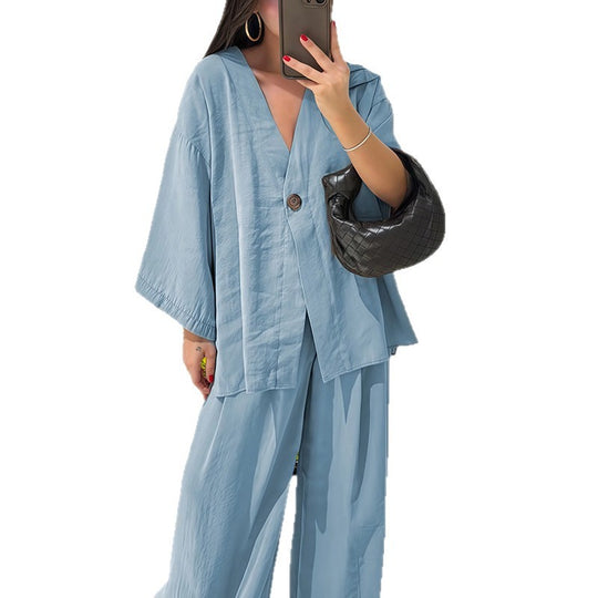 Damen lässige Oversized Blazerjacke mit weitem Schnitt Fudus