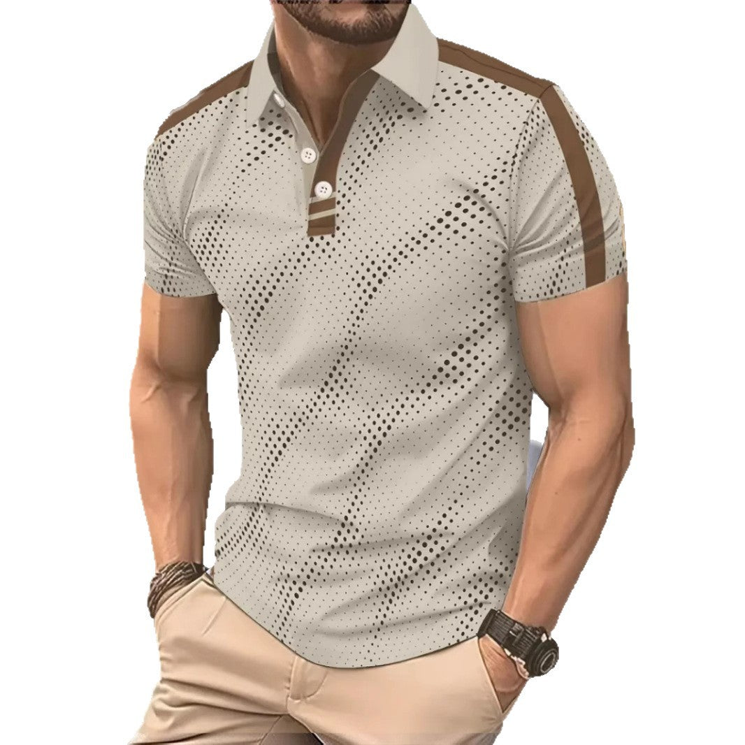Herren Modern Graphic Performance Polo-Shirt