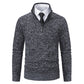 Herren Pullover mit Stehkragen und attraktivem Zipper Fudus