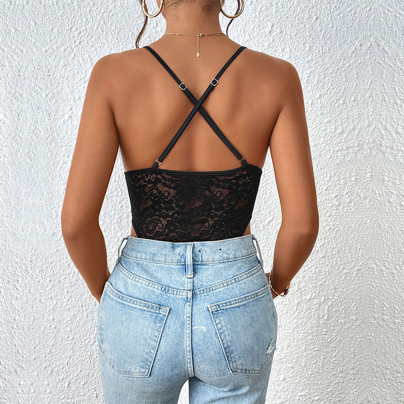 Body Damen Spitze Elegant Vielseitig