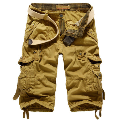 Cargo Shorts Herren Mehrere Taschen Robust