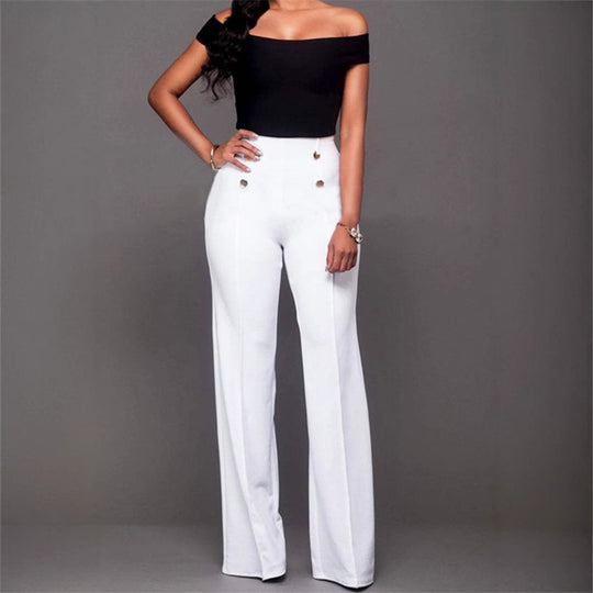 Damen Hochtaillierte Anzughose Fudus