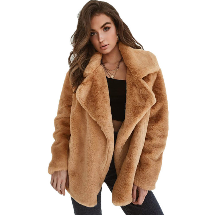 Damen kuschelige Teddyjacke Fudus