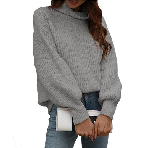 Damen Kuscheliger Strickpullover mit weitem Schnitt Fudus