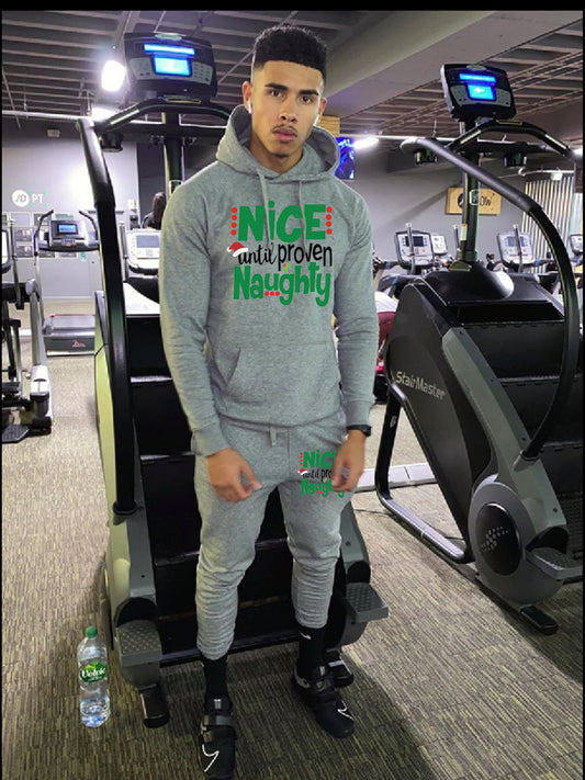 Damen Hoodie und Jogginghose Set mit humorvollem Aufdruck Fudus