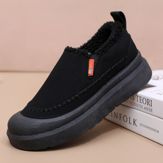 Damen Komfortable und warme Slip-On Hausschuhe mit kuscheligem Innenfutter Fudus