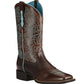 Damen Cowboystiefel mit elegantem Muster und robustem Absatz Fudus