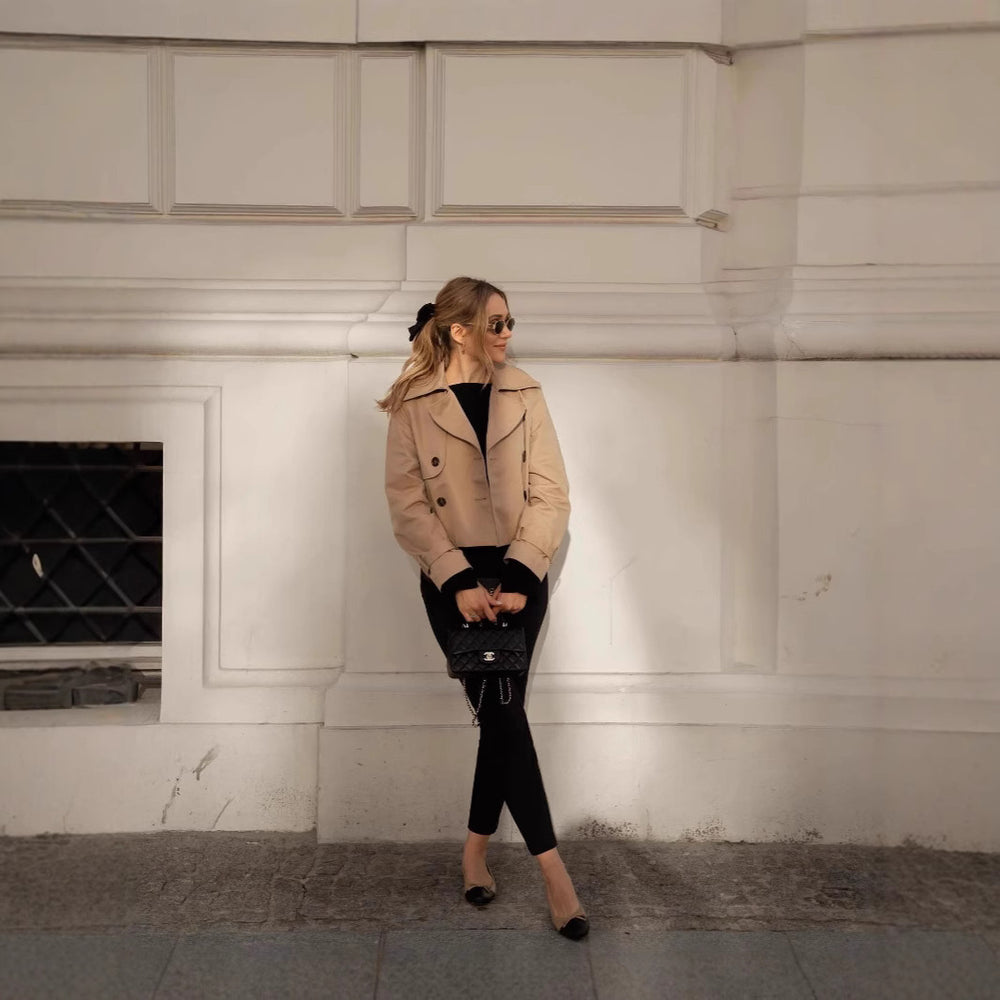 Damen kurze Übergangsjacke Fudus