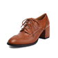 Damen Elegante Schnürpumps Broguemuster