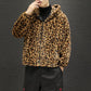Herren Jacke mit Leopardenmuster